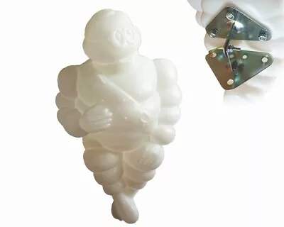 1x MICHELIN MAN Small Bibendum Figure Mascot White Plastic Truck Lorry 12V / 24V • £18.98