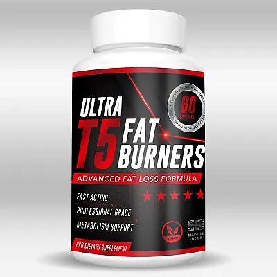 Strong Fat Burner Pills Weight Loss Pills T5 Fat Burners Metabolism Boost X60 • £9.99