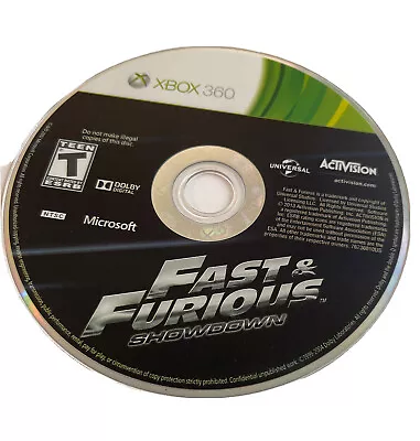 Fast & Furious Showdown Xbox 360 Racing Game (and) 9A • $6.97