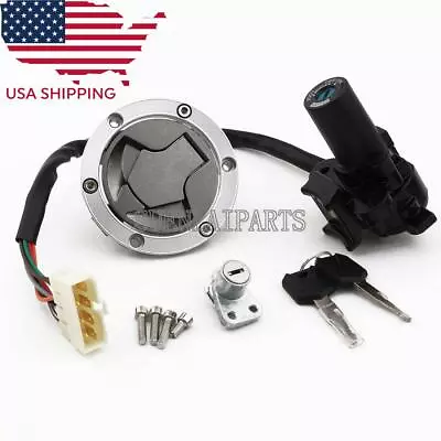 Ignition Switch Fuel Gas Cap Lock Keys For Kawasaki Ninja 250R EX250 2008-2012 • $32.53