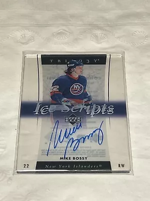 2005-06 Upper Deck Trilogy Ice Scripts Mike Bossy #IS-BO Auto HOF • $69.99