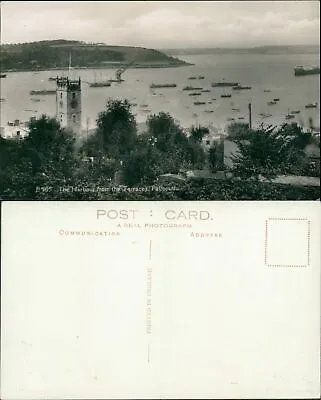 Falmouth Harbour From Terraces F505 RP Real Photo • £6.60