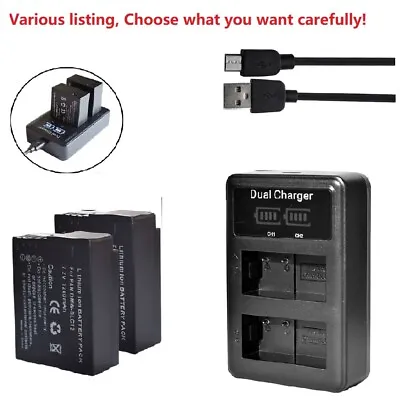 DMW-BLC12 Battery Or USB Dual Charger For Panasonic Lumix DMC-G7 DMC-GX8 DMC-G85 • £12.13