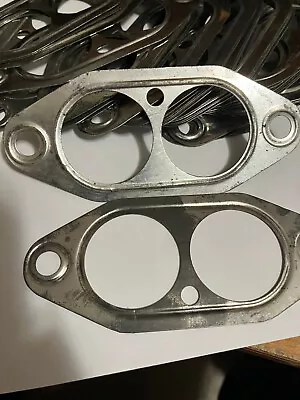 $2.99 • Buy Vw Bug Bus Ghia Metal Dual Port Intake Manifold Gasket Set Of 2 Pair 113129717a