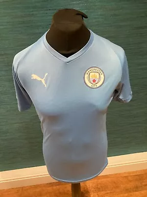 Manchester City 2019-20 Training Football Shirt Puma Small • £15