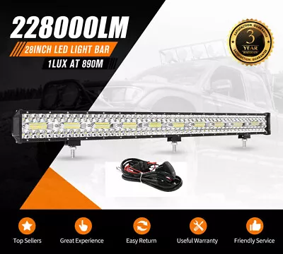 Lightfox 28inch Cree LED Light Bar Spot Flood Triple Row Work Driving Lamp 28  • $60.86