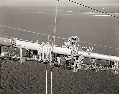 Mackinac Bridge Construction Iron Workers High Above The Straits MUST SEE • $8.99