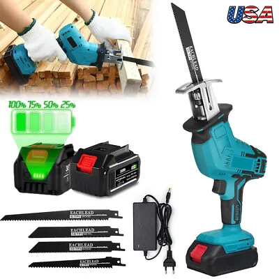 Electric Reciprocating Saw For Makita 18V Battery Cutting Tools Cordless 4 Blade • $47.40