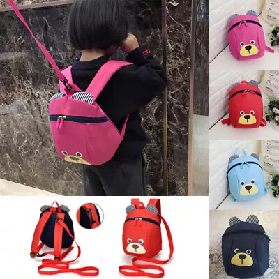 Kids Baby Toddler Walking Safety Harness Backpack Security Strap Bag With Reins • £5.78