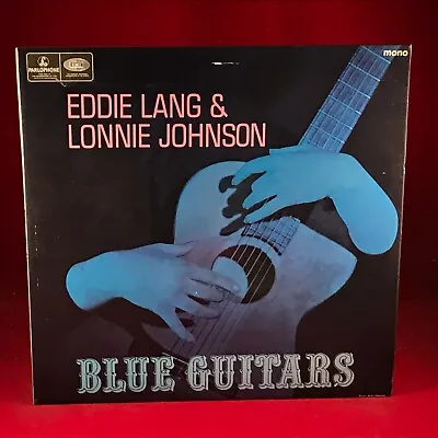 EDDIE LANG & LONNIE JOHNSON Blue Guitars 1967 UK Vinyl LP EXCELLENT CONDITION • £12.24