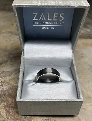 Zales Titanium Men’s Wedding Ring. Size: 10-11. Great Condition • $100