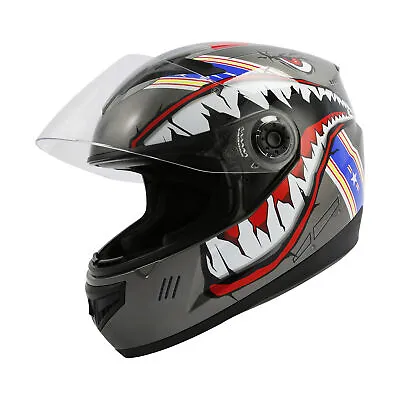 DOT Approved Motorcycle Full Face Helmet ATV Sport Street Bike Helmets Motocross • $45.99