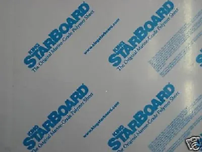 Black King Starboard HDPE Polymer Plastic Sheet 1/4” Thick You Pick The Size • $31.44