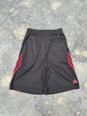 Adidas Climalite Black Athletic Shorts Mens Size L Deep Pockets • $6.99