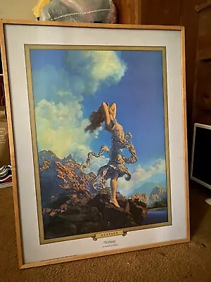 Maxfield Parrish Original Print Framed Ecstacy  • $85