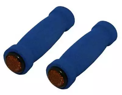 New! Absolute 127mm Long Bicycle Short Rubber Foam Grips In All Blue. • $9.99