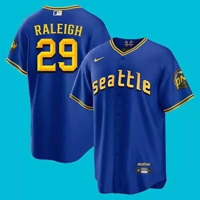 Men's Seattle Mariners - Cal Raleigh #29 Cool / Printed Jersey • $32.99