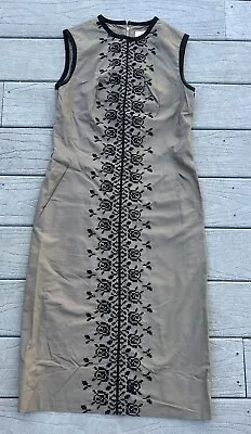 Vintage 1960s/1970s Tunic Style Embroidered Sleeveless Dress Prairie Hippy S/M • $46.50