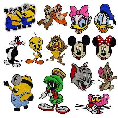 Cartoon Character Patch Iron On Sew On Embroidered Patch Appliques For Clothes • £2.79