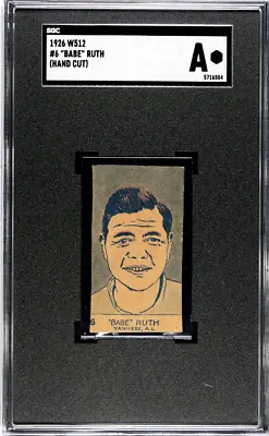 1926 W512 Babe Ruth #6 SGC AUTH • $1999.99