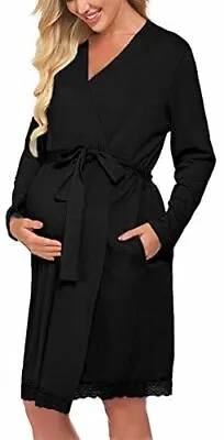 Newchoice Womens Robes Maternity Sleepwear Delivery Nursing Nightgown Cotton • $16.12