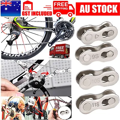 6/7/8/9/10/11 Speed 5 Pairs Bike Chain Master Link Connector QR + Simple Tool AU • $5.84