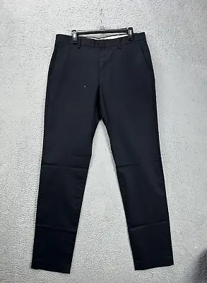 J.Crew Pants Mens 34X36 Ludlow Black Khakis Chino 3XDry Slim Flat Front NEW A11 • $42.75