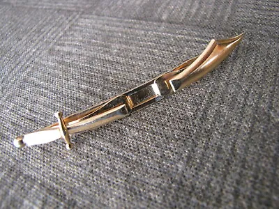 Sword Tie Clip SWANK Vintage With Mother Of Pearl Type Handle? Gold Tone Metal • $7.99