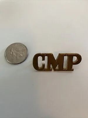 Original Corps Of Military Police  CMP  Shoulder Title  Brass British • $4.99