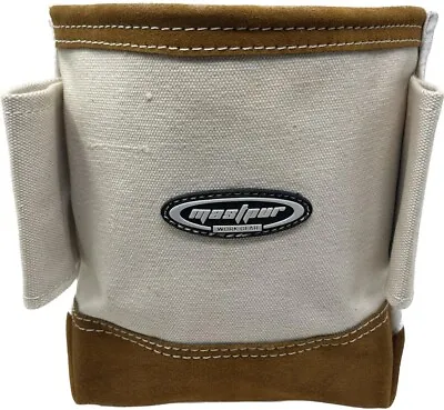 LEATHER - Canvas Nut Bolt Nail Bag Belt Pouch Carrier Holder • $12.99