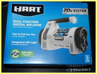 New Hart 20v Cordless Dual Function Digital Inflator Hpif50 Bare Tool No Battery • $58.50