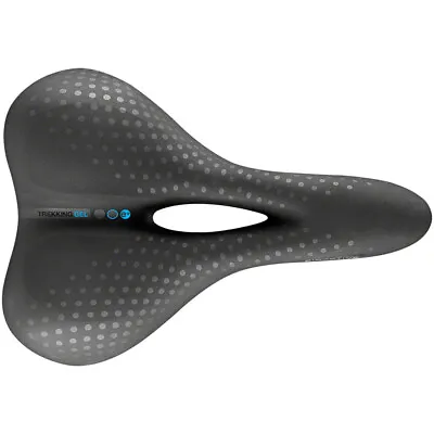 Selle San Marco Trekking Open-Fit Gel Saddle - Black 188mm Width Steel Rails • $53.85