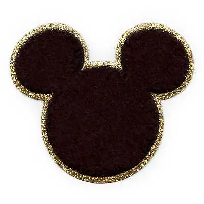 Mickey Mouse Head Patch Gold Disney Clubhouse Cartoon Chenille Iron On • $10.99