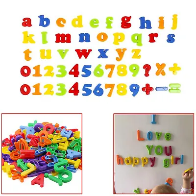 Kids Learning Teaching MAGNETIC Toy Letters & Numbers Fridge Magnets Alphabet • £3.49