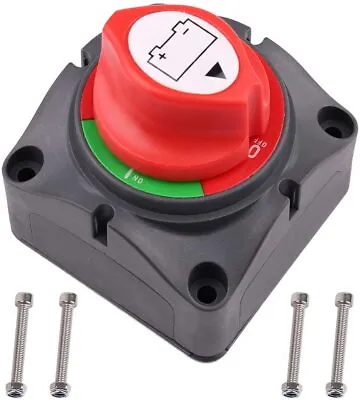 12V Battery Disconnect Rotary Switch Cut On/Off Set For Car SUV RV Marine Boat • $10.98