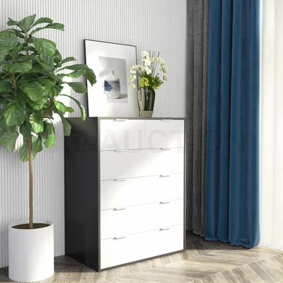 $189.95 • Buy Chest Of 6 Drawers Dresser Wooden Tallboy Cabinet Bedroom Storage Pantry Hallway