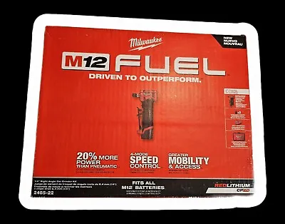 New Milwaukee 2485-22 M12 FUEL 1/4  Right Angle Die Grinder Kit With 2 Batteries • $299.95