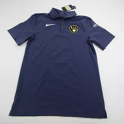 Milwaukee Brewers Nike Polo Men's Navy New • $33.24