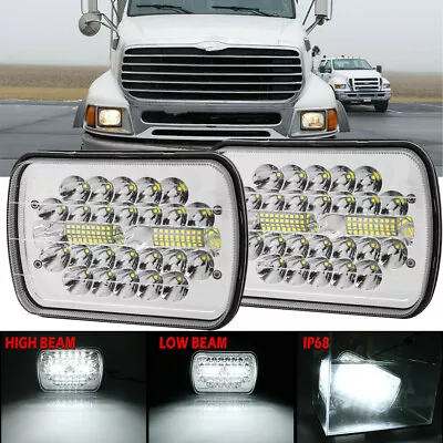 2X LED Headlight 7x6 Headlamp Bulb For STERLING TRUCK M7500 A9500 LT9500 DAY CAB • $40.49