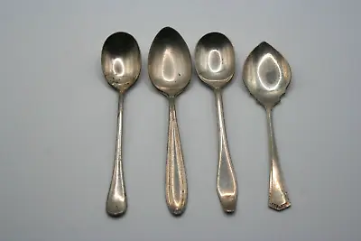 Silver Plated & EPNS Spoons Lot Of 4 Gilchrist X Conn Silver Co Victor S Co JA • $8.95