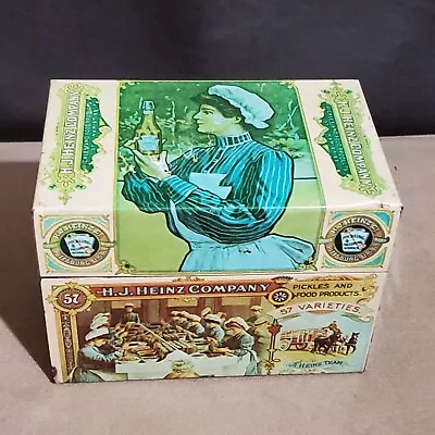 Vintage H.J. Heinz Company Large Metal Recipe Box 6x4 • $19.50