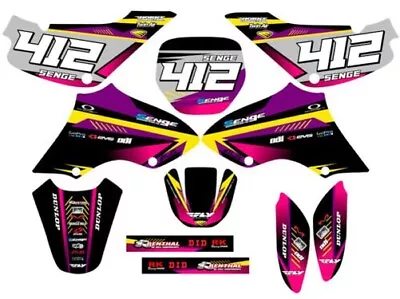 All Years JR 80 SURGE Purple Senge Graphics Kit Compatible With Suzuki • $82.49