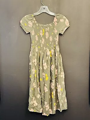 🐰  Girls Size 8 Medium M Carter’s Floral Spring Easter Dress  Sage Green C10 • $15