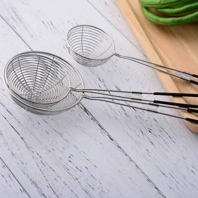 3 Pcs Kitchen Skimmer Spoon Fine Mesh Strainer Skimmer Ladle • £9.69