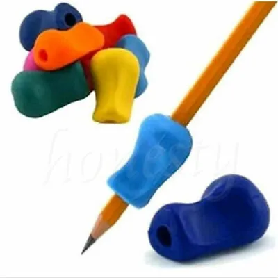 2/5/10pcs Pencil Grip Tool Soft Rubber Pen Topper For Kid Handwriting Aid Useful • $6.72