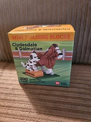 Impact Mini Building Blocks  Clydesdale  & Dalmatian   Anheuser Busch 398 Pieces • $14.99