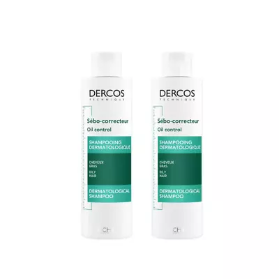 Vichy Dercos Sebo Correcteur Shampoo For Oil Control 200ml X2 NEW-FAST SHIPPING • $55.40