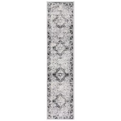 SAFAVIEH Brentwood Collection BNT888Z Black / Ivory Rug • $96.99