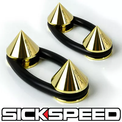 24k Gold Spiked Aluminum Bumper Quick Release Fasteners Kit For Trunk Hatch P10 • $24.88