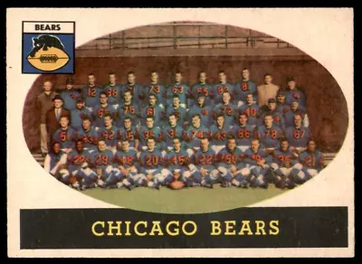 1958 Topps #29 Chicago Bears EX/NM • $5.99